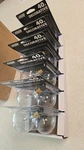 (12 Bulbs) Feit Electric 40w Decorative Candelabra Base Bulbs Double Life G16.5. Fixed Price $21.00.