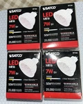 Satco S9104 7w 12v Led 3000k Dimmable Gu5.3 Base. Fixed Price $13.49.