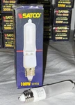 4 Pk Satco S1916 E11 Dimmable Single End Lamp 100w Miniature Candelabra. Fixed Price $16.20.