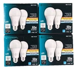 Ecosmart 60w Equiv. A19 Led Light Bulbs Selectable Color 4 Packs-2 Each. Fixed Price $24.00.