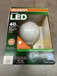 Sylvania 75298 Ultra Led G25 Globe Bulb 4.5w 420 Lumens 3000k Dimmable Glass Nib. Fixed Price $12.38.