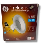 Ge Relax Led 8w 4" Recessed Downlight Soft White Dimmable Never Used Open Box. Fixed Price $24.97.