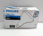3-pack Philips Indoor Flood Light Bulbs 65w Br30 Standard Base New Open Box. Fixed Price $34.95.