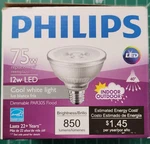 Philips (467928) - 12par30s/amb/f40/840/dim Ulw 75watt Replacement Led. Fixed Price $19.95.