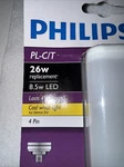 (2) Philips Pl-c / Pl-t Led 8.5w Bulbs - 26w Replacement 950 Lumens. Fixed Price $21.00.