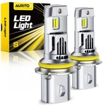 Auxito 9007 Hb5 Led 33000lm Headlight Bulbs 6500k White High Low Beam Combo Kit. Fixed Price $36.09.
