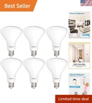 Sunco 6 Pack Br30 Light Bulb Led Recessed Can Bulbs, Indoor Flood Light.... Fixed Price $34.99.