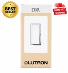 Lutron Diva 3-speed Fan Control, Single Pole - 3way 1.5 Amp White Dvfsq-f-wh. Fixed Price $29.99.
