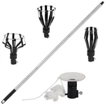 Femitu 12ft Light Bulb Changer For High Ceilings, 3-12ft, Black Assembled. Fixed Price $40.07.