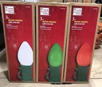 3 Home Accents Christmas 3ft Battery Operated Led Jumbo Bulbs Red Green White. Fixed Price $349.66.