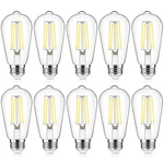 Asomst 10-pack Vintage Edison Bulbs 60w Equivalent, 850lm 6w Led Light Bulb. Fixed Price $57.07.