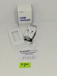 Elegrp Wall Outlet Dual High Speed 4.0 Amp Usb Ports. Fixed Price $12.75.