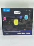 Govee S14 Bulb Outdoor String Lights 2, 96ft Smart Rgbic Warm White Patio. Fixed Price $53.99.