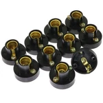 Ruiling 10-pack E12 Mini Bulb Holder Plastic Light Beads Lamp Bases Black. Fixed Price $14.41.