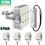 Kukuppo (5pack) Led Retrofit Kits 150w 480v Parking Lot Shoebox Area Lighting. Fixed Price $660.19.