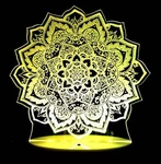 Mandala Flower Personalised Name 3d Led Night Light 7 Colour Change Room Lamp. Fixed Price $35.79.
