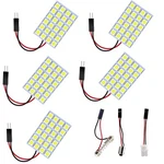 Everbrightt 5-pack White 5050 24smd Led Panel Dome Light Lamp Auto Car Readin.... Fixed Price $16.94.