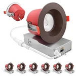 Luxrite 6-pack 4" Led Recessed Light 5cct 15 Watts 1000lm Dimmable Bronze Trim. Fixed Price $419.99.