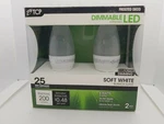 2 Pack Tcp Led Bulb Dimmable Frosted Deco E26 4w 2700k 25w Equal 200lumens. Fixed Price $12.99.