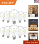 Sunco 10 Pack G25 Led Light Bulbs, Filament Edison Globe, Vanity Lighting Bul.... Fixed Price $56.69.
