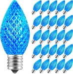 Holiday Bulbs 25 Pack, Blue And Pure White. Fixed Price $32.29.