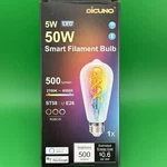 Dicuno G80 Smart Led Filament 50w 500 Lumen. Fixed Price $14.00.