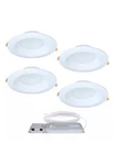 4-pack Halo Quicklink Low Voltage,6 In. Selectable Cct 2700-5000k, 600 L,canless. Fixed Price $61.74.