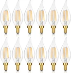 E12 Led Candelabra Bulbs 60 Watt Equivalent, 2700k Soft Warm White Dimmable Chan. Fixed Price $40.56.