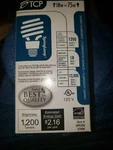 Tcp 1200 Lumens 12,000/hr Springlamp 18w = 75w 28918u 2700k. Fixed Price $10.00.
