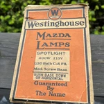 Vintage Westinghouse Mazda Lamps 400w 115v G30 Bulb C-5 Fil Med Screw Base Nos. Fixed Price $17.99.