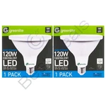 2 Pack Greenlite 120w Equivalent Par38 Flood Light Sensor 12w Led Dusk To Dawn. Fixed Price $19.95.