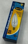 Luxrite 40cat/cl Filament Yellow Light Bulbs, 40w, 120v Base Lot Of 3. Fixed Price $14.32.