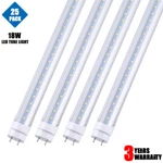 25/100pack 4ft Led Tube Light Bulbs G13 18w T8 Fluorescent Shop Lamp. Fixed Price $384.86.