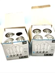 (4-pk) Feit Straight Filament Clear Glass E26 Vintage Edison Led Light Bulb Lot. Fixed Price $25.02.