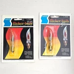 Deadstock 2 Satco S3761 Flicker Flame Decorative Light Bulb Candelabra 3we12 Vtg. Fixed Price $15.00.