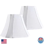 Go&so Set Of 2 Medium Octagonal Lamp Shades Off White Square Cut Corner Floor An. Fixed Price $69.62.