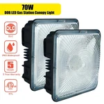 Wyzm Led Canopy Light, Outdoor Low Bay Industrial Lighting 2 Pack Of 70watt. Fixed Price $87.49.