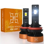Hikari Wings H11 Fog Light, 50000lm Pure White 6000k Bulbs, Plug & Play Ip68 .... Fixed Price $122.38.