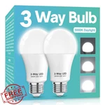 Gonhom 3 Way Led Bulb Daylight White 5000k 2 Pack. Fixed Price $20.00.