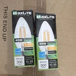 Maxlite F4b10d27 Led Filament B10 Candle E12 4w 40w Eq 2700k 300lm Dimm 2 Pk. Fixed Price $7.99.