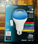 Ecosmart Led Light Bulb A21 Speaker W/bluetooth 60w Color Changing And Remote. Fixed Price $19.90.