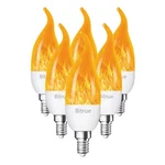 Bitrue Led Flickering Bulbs, 3 Modes Effect, E12 Chandelier Base C.... Fixed Price $44.90.