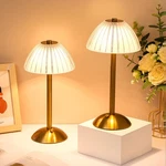 Liliful 6x Led Portable Cordless Table Lamp Usb-c Rechargeable Touch Gold Mushro. Fixed Price $169.58.