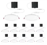 Commercial Electric 6in Slim Led Color Changing Recessed Light Kit (12-pack). Fixed Price $99.90.