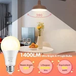 Tobusa Led Light Bulbs 100watt Equivalent 1400lm Bright A19 Warm White 12 Pack. Fixed Price $27.22.