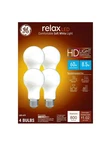 (4 Pack) Ge Relax Led Light Bulbs, 60 Watt, Soft White, A19 10 800. Fixed Price $26.99.