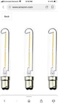 Luxvista 3 Pk Tubular Led Filament Bulb New. Fixed Price $9.99.