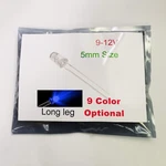 100pcs 12v 5mm Blue Led Built-in Resistor 9v Gauge Cluster Instrument Light E.... Fixed Price $22.27.