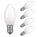 Candelabra Led Light Bulb Warm White 2700k E12 Base 0.6w 5 Pack For Window Candl. Fixed Price $14.95.