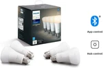 Philips Hue White 4-pack A19 Led Smart Bulb Bluetooth & Zigbee. Fixed Price $49.99.